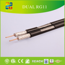 Made in China High Quality Rg11 Dual Cable with Messenger